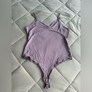 Garage Purple Asymmetrical Sleeveless Tank Top Style Bodysuit